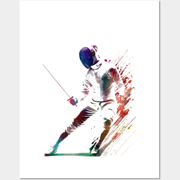 fencing sport art #fencing #sport Wall Art by JBJart